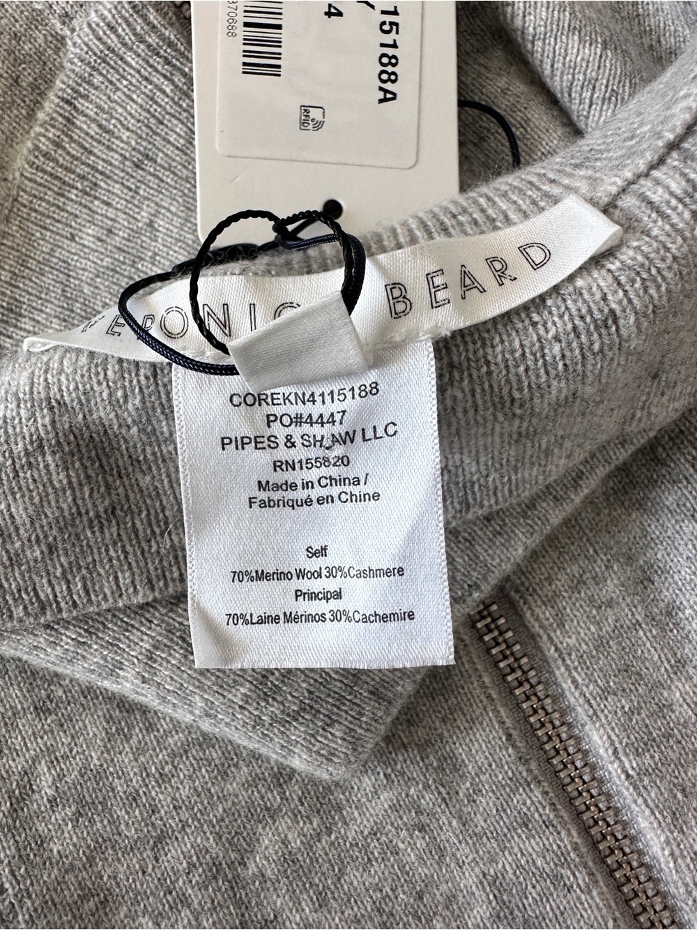 Veronica Beard NWT 3 Piece-Set Uptown gray Cashmere Blend Dickey Jacket insert - Picture 8 of 16